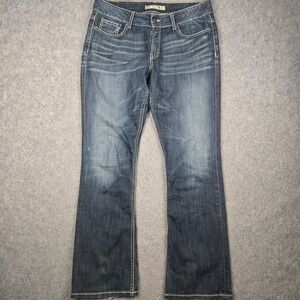 BKE Culture Bootcut Jeans Womens 32x31.5 Blue Stretch Denim Y2K Western Rodeo